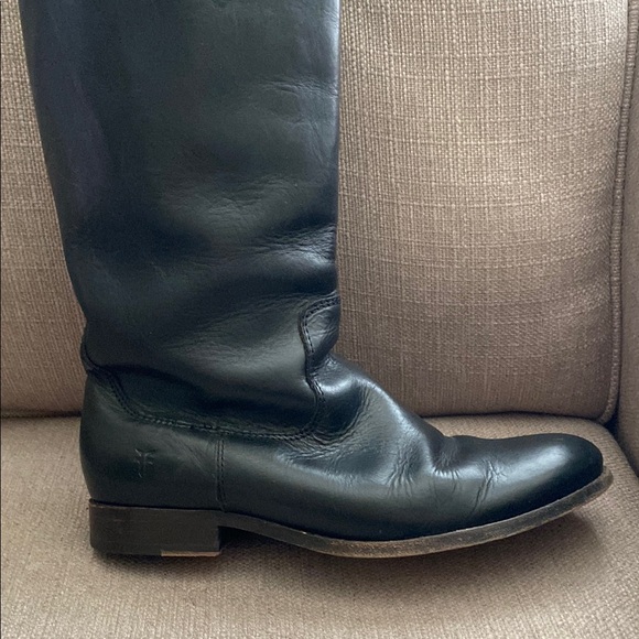 Frye Melissa Logo Tall Boots Size 9 - Picture 5 of 14